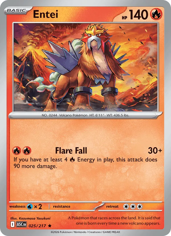 Carte Entei — Ascended Heroes Additionals