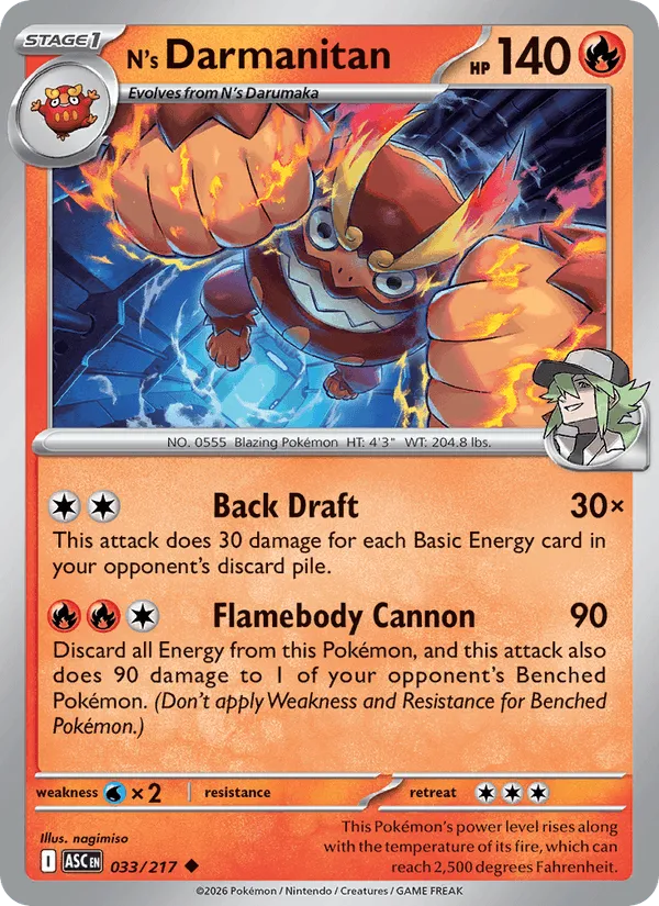 Carte Darumacho de N — Ascended Heroes Additionals