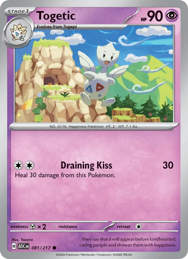 Carte Togetic — Ascended Heroes Additionals