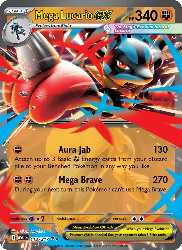Carte Mega Lucario ex — Ascended Heroes Additionals