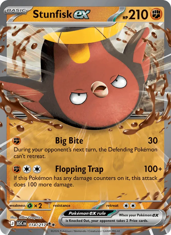 Carte Stunfisk ex — Ascended Heroes Additionals