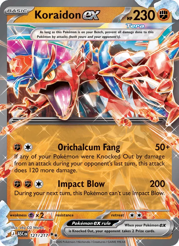 Carte Koraidon ex — Ascended Heroes Additionals