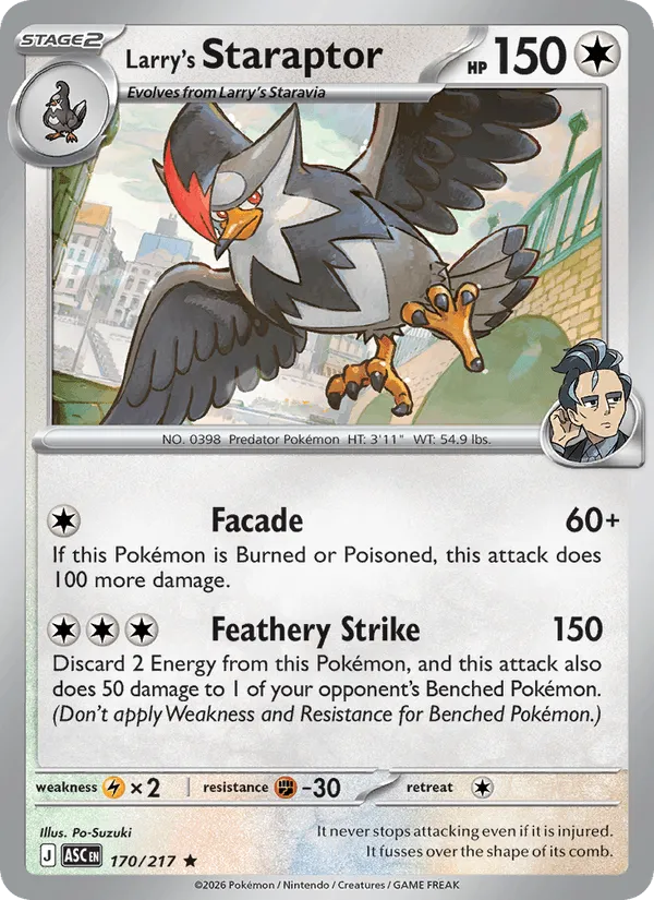 Carte Étouraptor de Okuba — Ascended Heroes Additionals