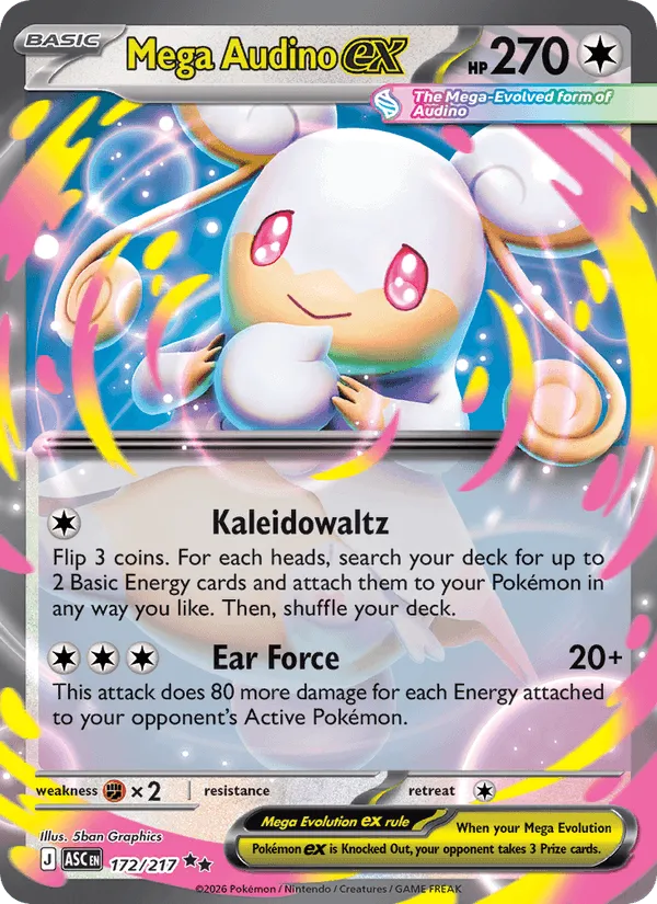 Carte Mega Audino ex — Ascended Heroes Additionals