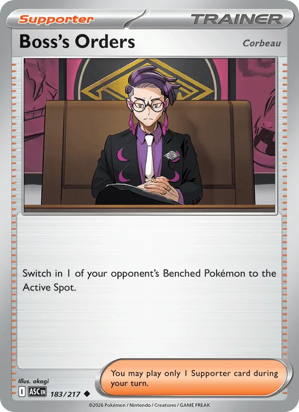 Carte Boss's Orders — Ascended Heroes Additionals