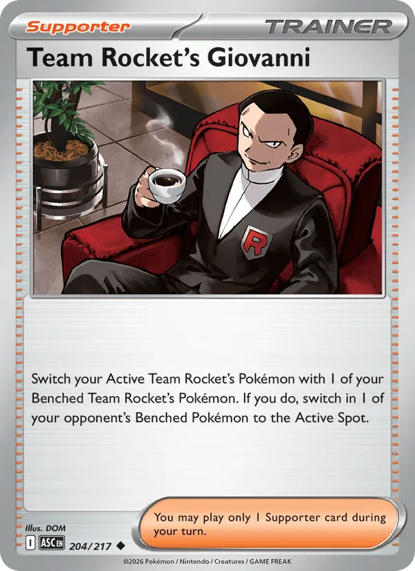 Carte Giovanni de la Team Rocket — Ascended Heroes Additionals