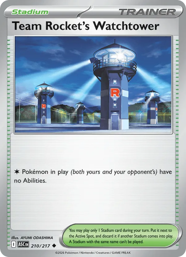 Carte Tour d'Observation de la Team Rocket — Ascended Heroes Additionals
