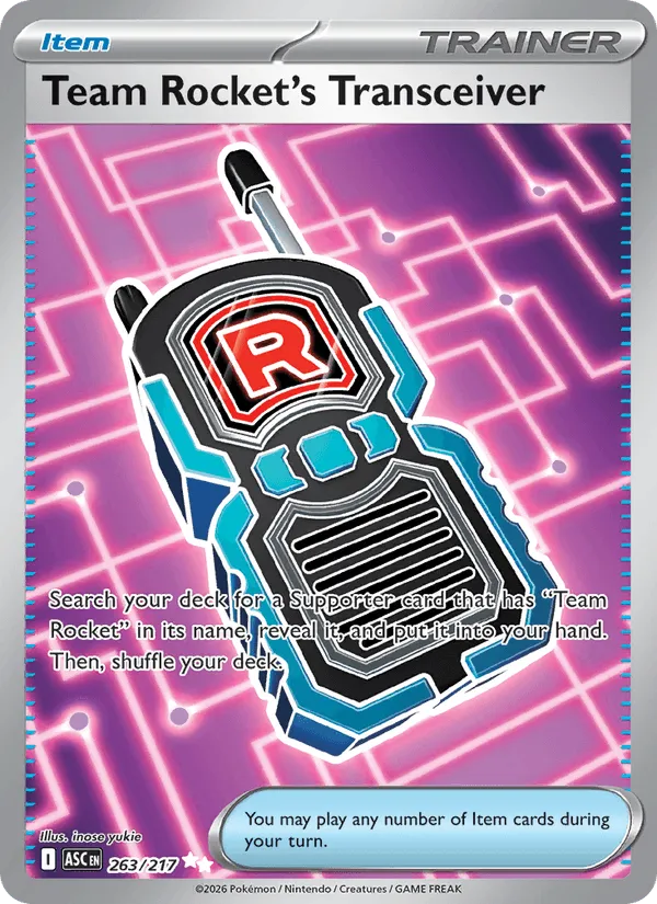 Carte Émetteur-Récepteur de la Team Rocket — Ascended Heroes Additionals