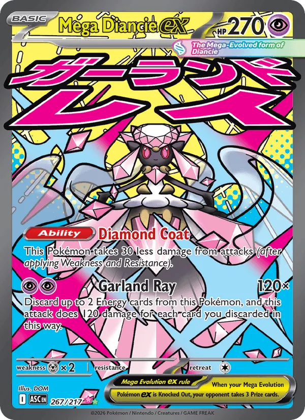 Carte Mega Diancie ex — Ascended Heroes Additionals