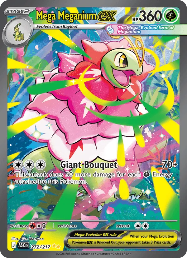 Carte Mega Méganium ex — Ascended Heroes Additionals