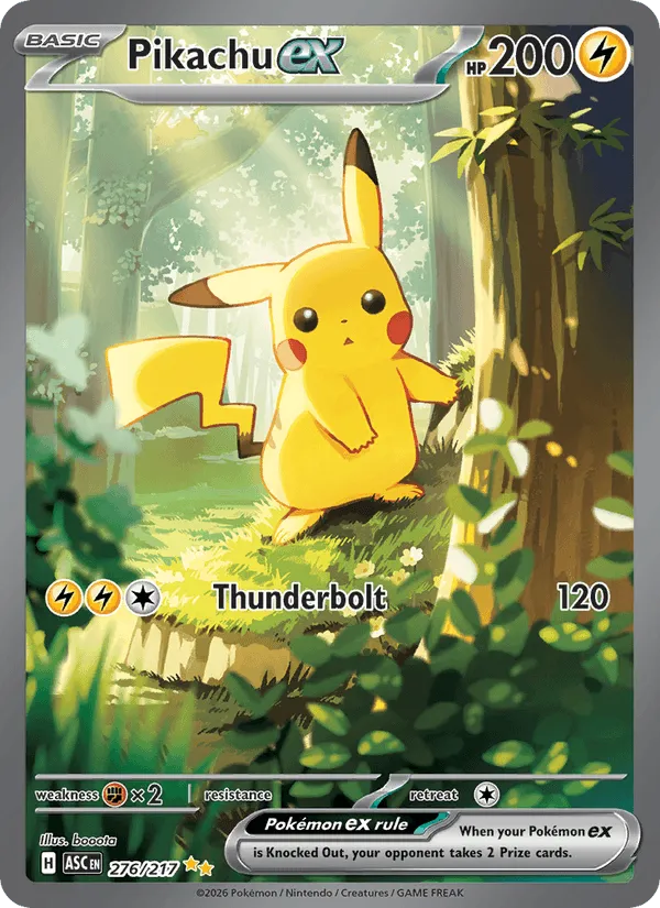 Carte Pikachu ex — Ascended Heroes Additionals