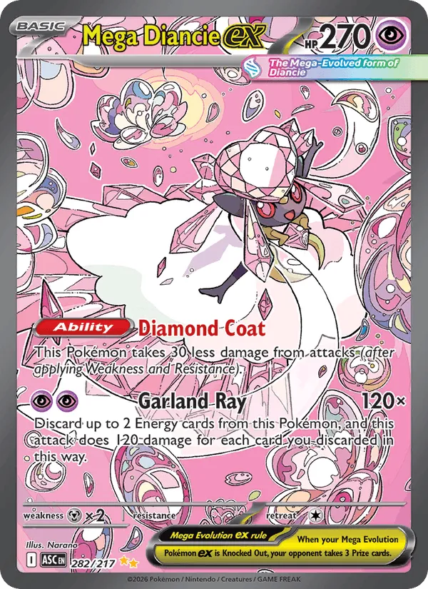 Carte Mega Diancie ex — Ascended Heroes Additionals