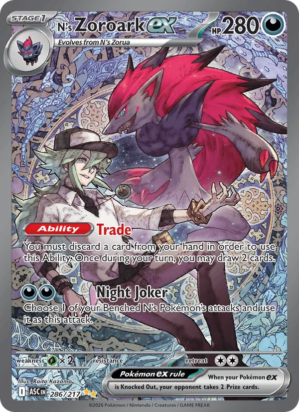 Carte Zoroark ex de N — Ascended Heroes Additionals