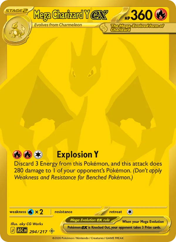 Carte Mega Dracaufeu Y ex — Ascended Heroes Additionals