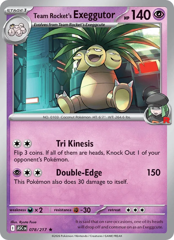 Carte Noadkoko de la Team Rocket — Ascended Heroes