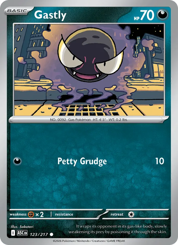 Carte Gastly — Ascended Heroes