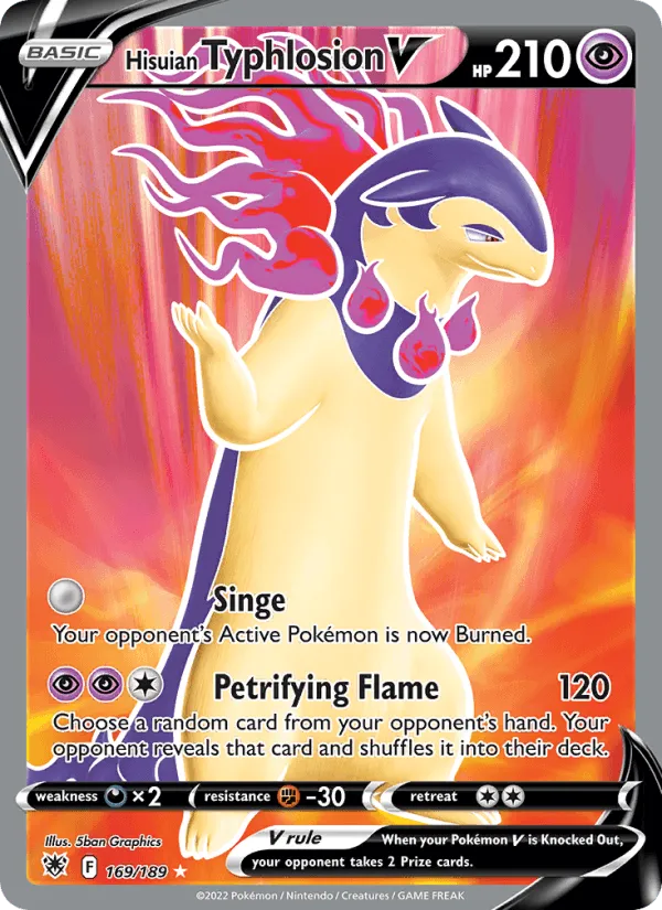 Carte Typhlosion de Hisui V — Astral Radiance