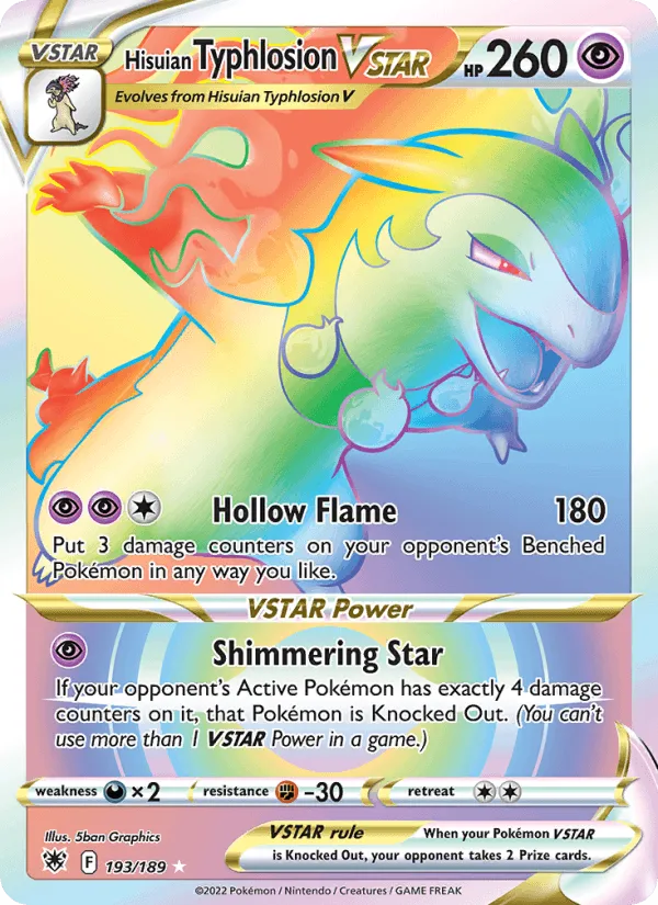 Carte Typhlosion de Hisui VSTAR — Astral Radiance