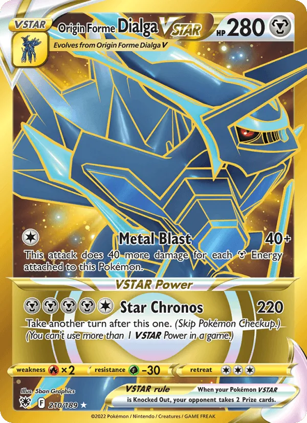 Carte Dialga Originel VSTAR — Astral Radiance