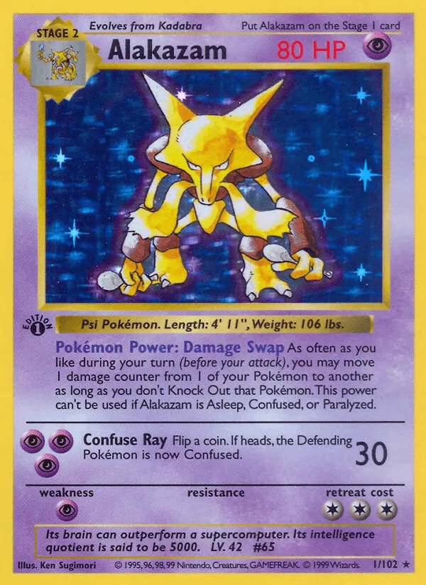 Carte Alakazam — Base Set