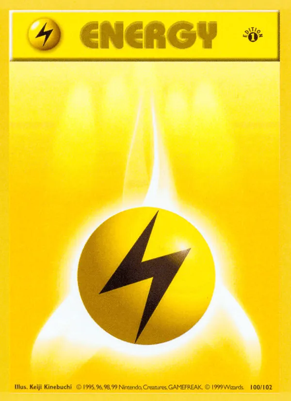 Carte Basic Lightning Energy — Base Set