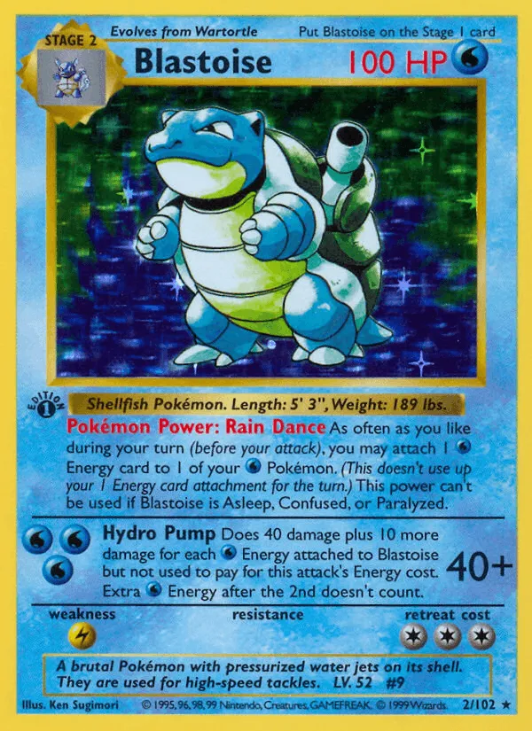 Carte Tortank — Base Set