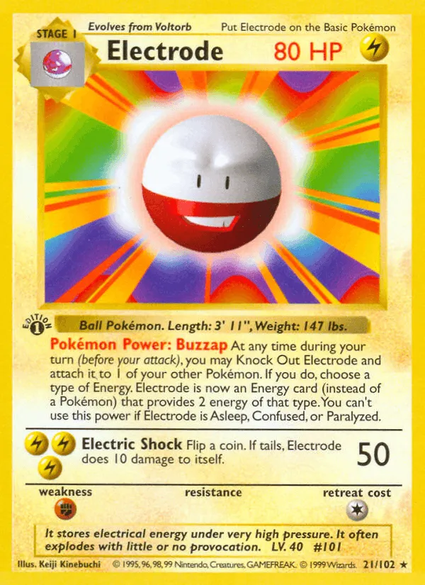 Carte Électrode — Base Set