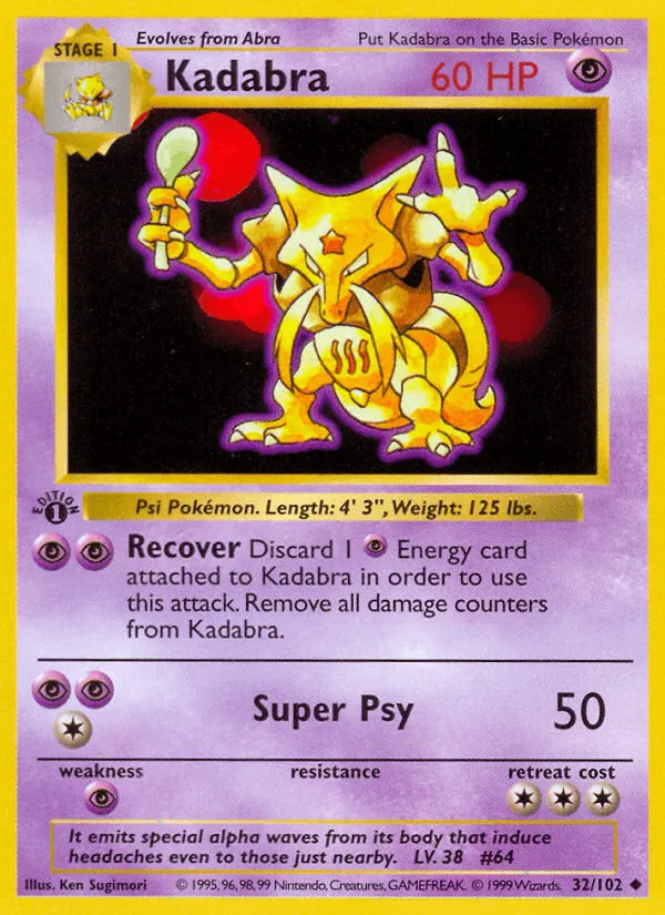 Carte Kadabra — Base Set