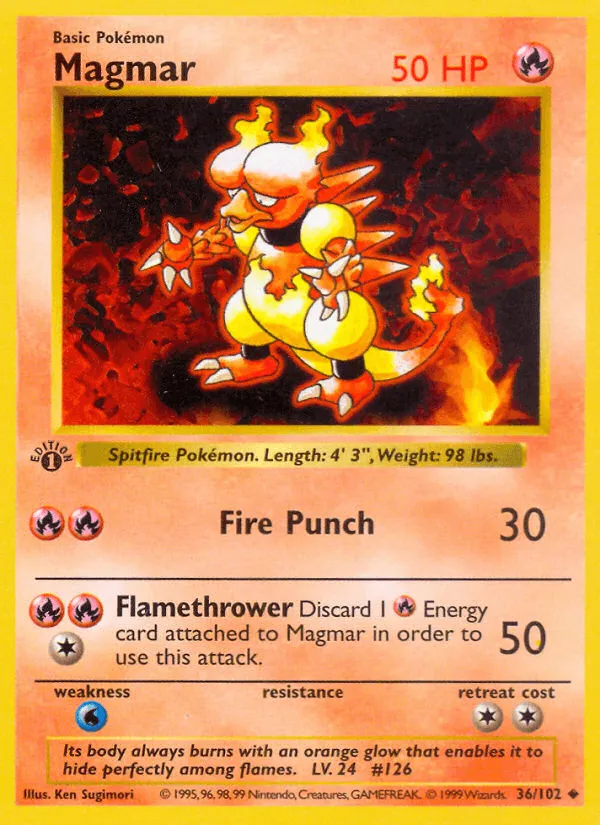 Carte Magmar — Base Set