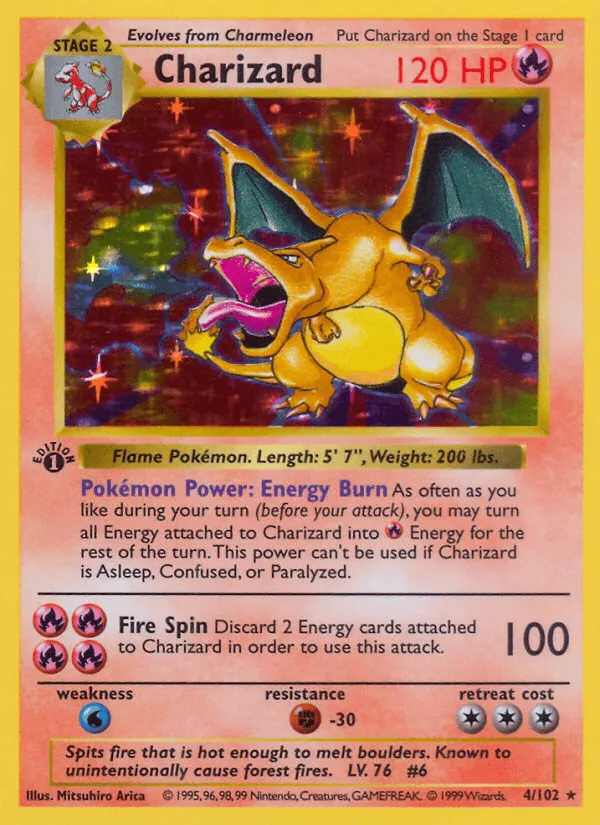 Carte Dracaufeu — Base Set