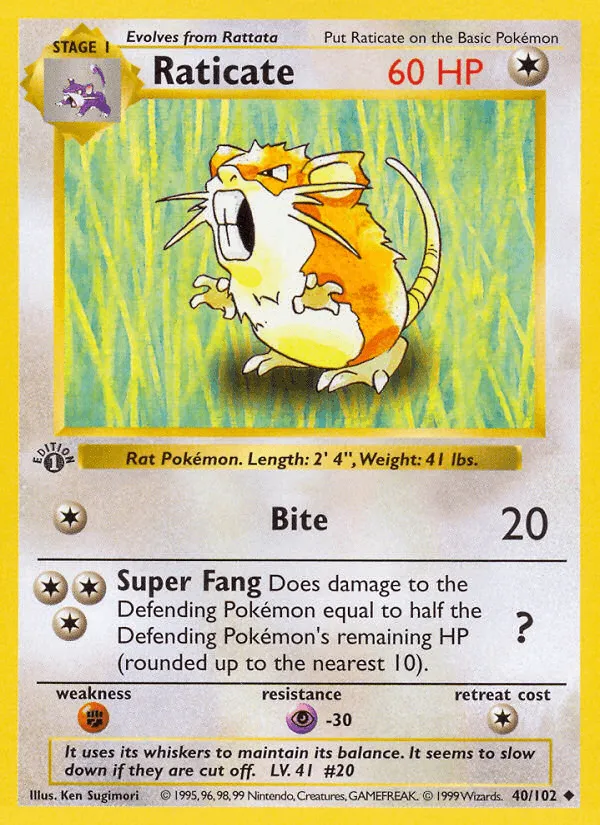 Carte Rattatac — Base Set