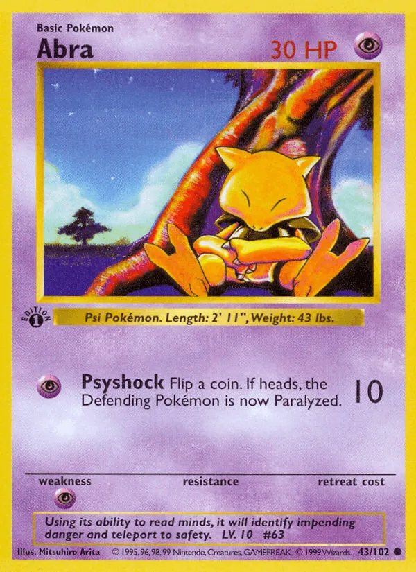 Carte Abra — Base Set