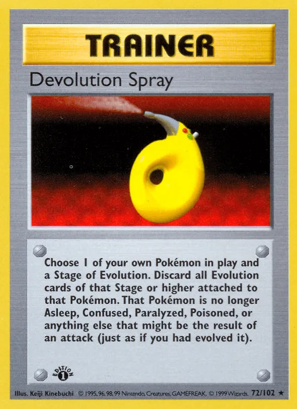 Carte Spray Dés-Évoluant — Base Set