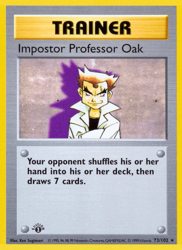 Carte Faux Professeur Chen — Base Set