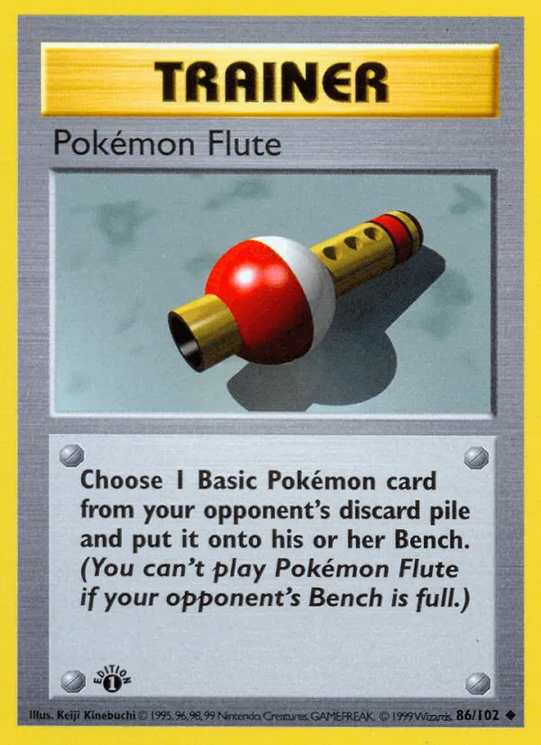 Carte Flûte Pokémon — Base Set