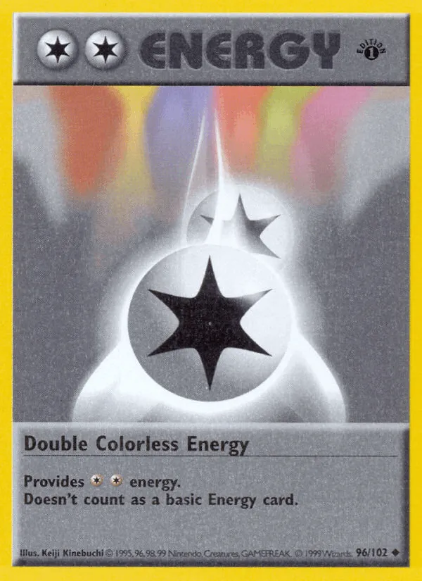 Carte Double Énergie Incolore — Base Set