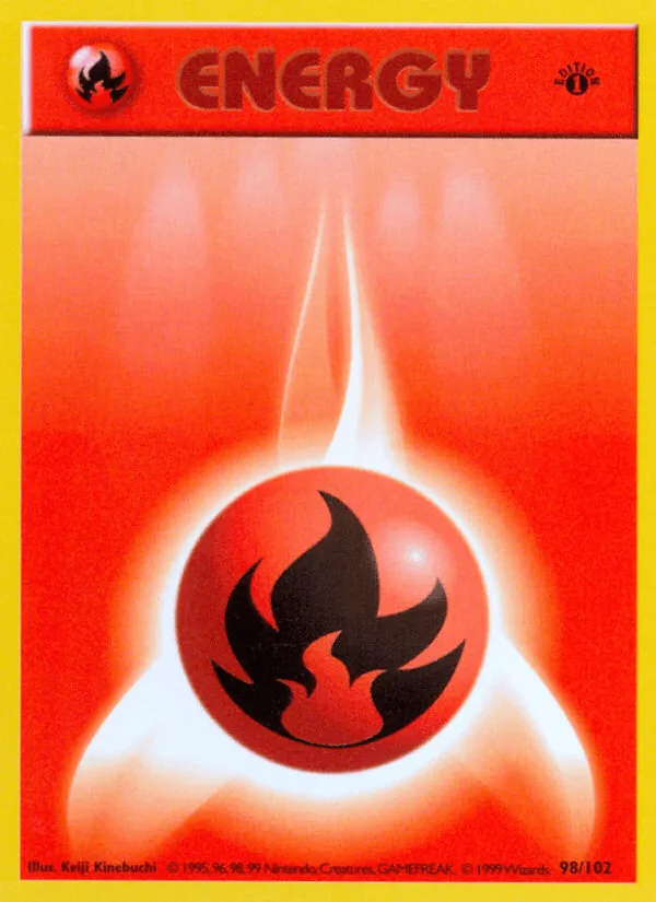 Carte Basic Fire Energy — Base Set