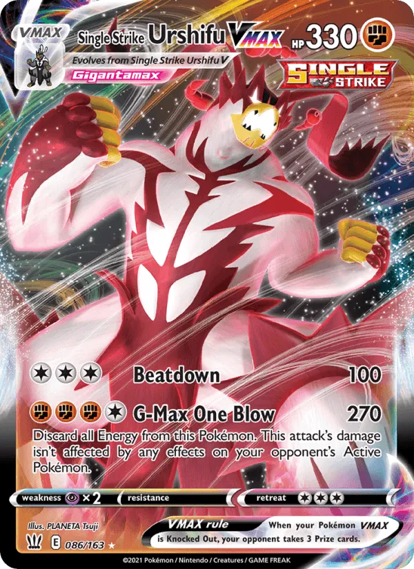 Carte Shifours Poing Final VMAX — Battle Styles