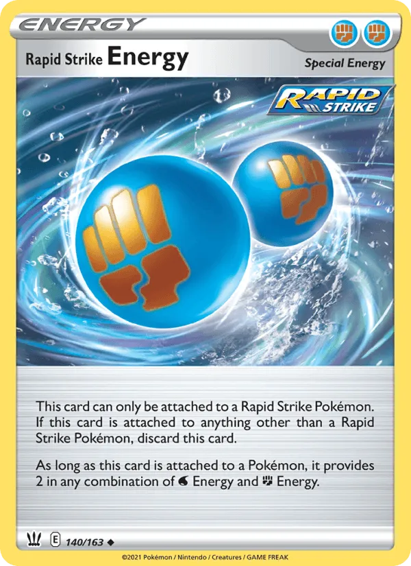 Carte Rapid Strike Energy — Battle Styles