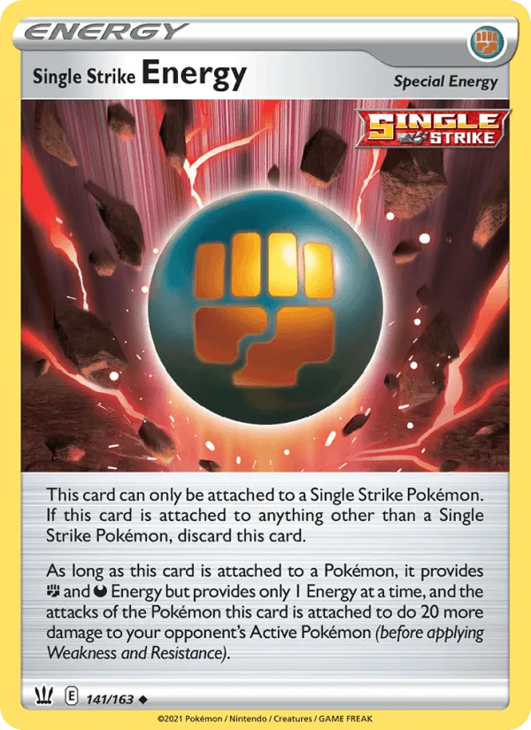 Carte Single Strike Energy — Battle Styles