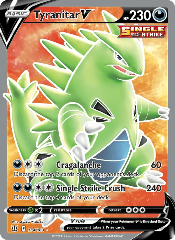 Carte Tyranocif V — Battle Styles