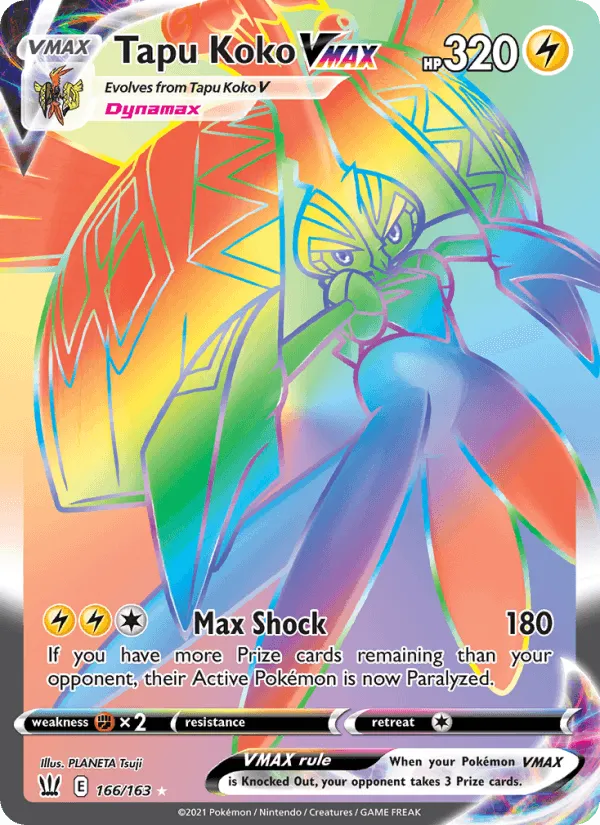 Carte Tokorico VMAX — Battle Styles