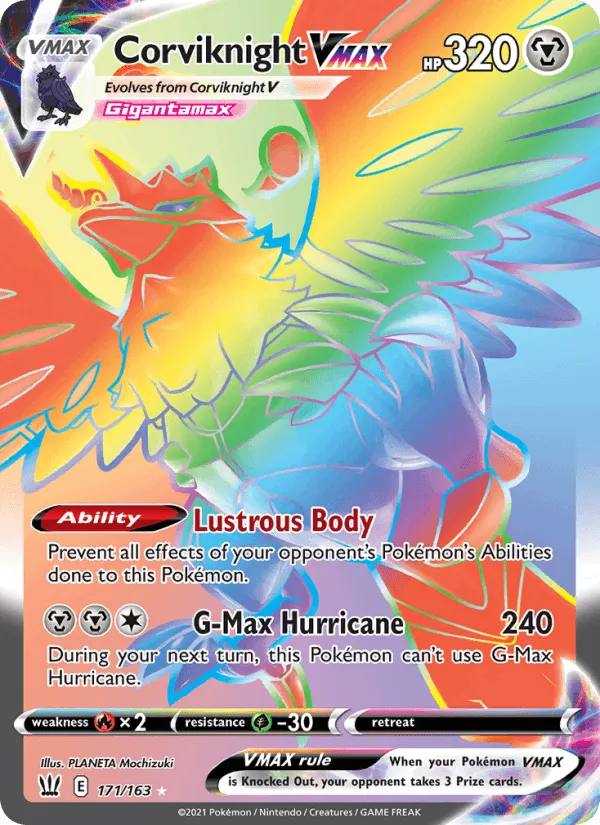 Carte Corvaillus VMAX — Battle Styles