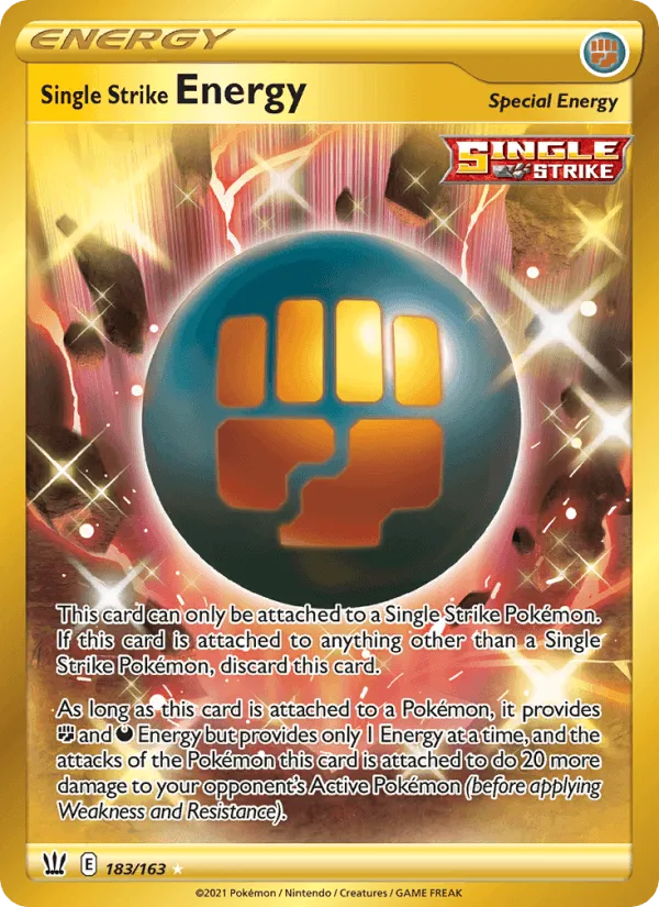 Carte Single Strike Energy — Battle Styles