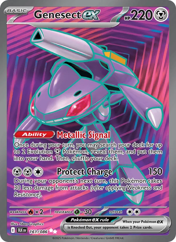 Carte Genesect ex — Black Bolt Additionals