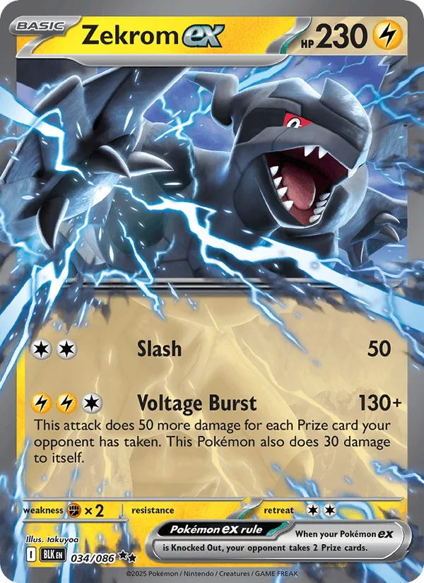 Carte Zekrom ex — Black Bolt