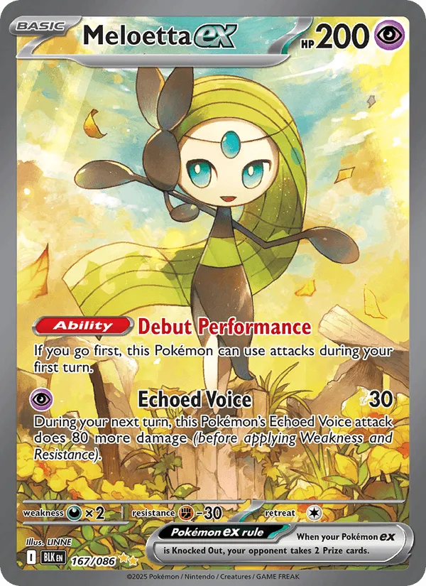 Carte Meloetta ex — Black Bolt