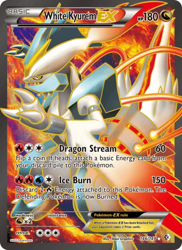 Carte White Kyurem-EX — Boundaries Crossed