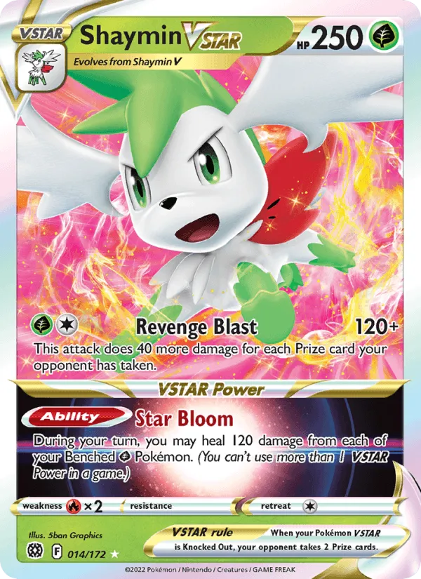 Carte Shaymin VSTAR — Brilliant Stars