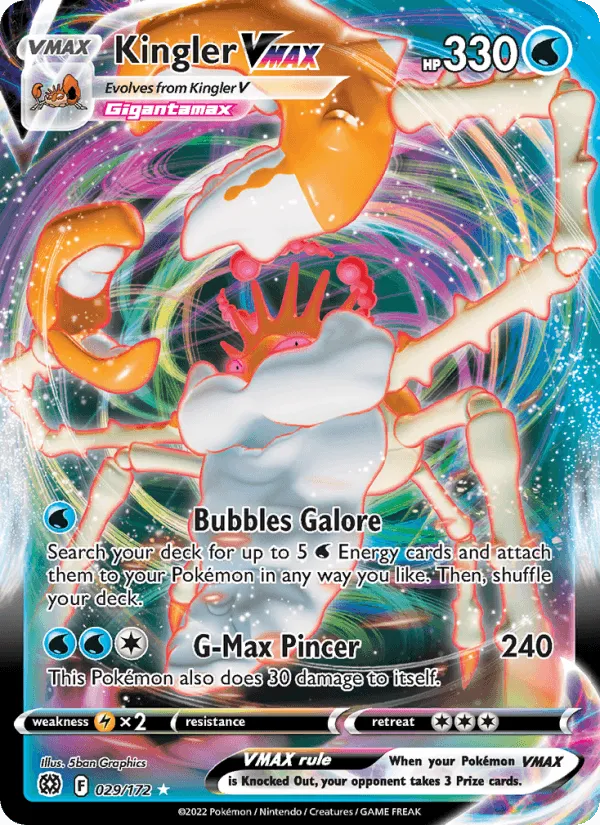 Carte Krabboss VMAX — Brilliant Stars